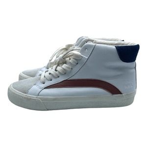 Madewell Sidewalk High-Top Sneakers in Colorblock Leather AA181 Women Sz 6